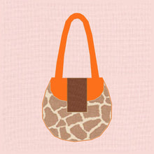 Load image into Gallery viewer, Saddle Style Handbag, Foundation Paper Piecing Pattern (FPP Pattern), Quilt Block, 3 sizes FPP Patterns- Full Bobbin Designs foundation paper piecing patterns quilt block patterns sewing patterns