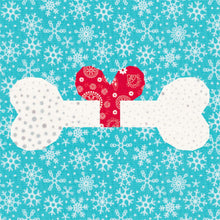 Load image into Gallery viewer, Santa Paws & Gift a Dog a Bone, Pattern Set, Foundation Paper Piecing Pattern (FPP Pattern), Quilt Block, 2 Patterns in 4 Sizes Each FPP Patterns- Full Bobbin Designs foundation paper piecing patterns quilt block patterns sewing patterns