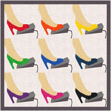 Load image into Gallery viewer, Sewing Machine Foot Pedal, Foundation Paper Piecing Pattern (FPP Pattern), Quilt Block, 4 Sizes FPP Patterns- Full Bobbin Designs foundation paper piecing patterns quilt block patterns sewing patterns