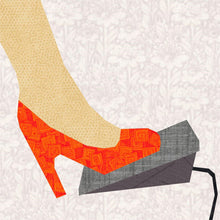 Load image into Gallery viewer, Sewing Machine Foot Pedal, Foundation Paper Piecing Pattern (FPP Pattern), Quilt Block, 4 Sizes FPP Patterns- Full Bobbin Designs foundation paper piecing patterns quilt block patterns sewing patterns