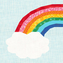 Load image into Gallery viewer, Somewhere over the Rainbow, Foundation Paper Piecing Pattern (FPP), Quilt Block, 3 sizes FPP Patterns- Full Bobbin Designs foundation paper piecing patterns quilt block patterns sewing patterns