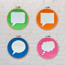 Load image into Gallery viewer, Speech Bubbles, Foundation Paper Piecing Pattern (FPP Pattern), Quilt Block, 4 Designs, 4 Sizes FPP Patterns- Full Bobbin Designs foundation paper piecing patterns quilt block patterns sewing patterns