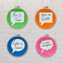 Load image into Gallery viewer, Speech Bubbles, Foundation Paper Piecing Pattern (FPP Pattern), Quilt Block, 4 Designs, 4 Sizes FPP Patterns- Full Bobbin Designs foundation paper piecing patterns quilt block patterns sewing patterns