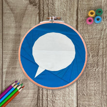 Load image into Gallery viewer, Speech Bubbles, Foundation Paper Piecing Pattern (FPP Pattern), Quilt Block, 4 Designs, 4 Sizes FPP Patterns- Full Bobbin Designs foundation paper piecing patterns quilt block patterns sewing patterns