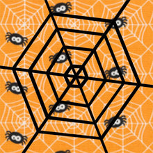 Load image into Gallery viewer, Spiders Web, Halloween, Foundation Paper Piecing Pattern (FPP Pattern), Quilt Block, 3 sizes FPP Patterns- Full Bobbin Designs foundation paper piecing patterns quilt block patterns sewing patterns