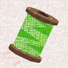 Load image into Gallery viewer, Spools of Thread, Foundation Paper Piecing Pattern (FPP Pattern), Quilt Block, 3 Versions included each in 3 sizes FPP Patterns- Full Bobbin Designs foundation paper piecing patterns quilt block patterns sewing patterns