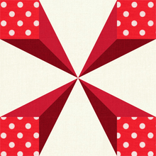 Load image into Gallery viewer, Square Explosion, Foundation Paper Piecing Pattern (FPP Pattern), 3 sizes FPP Patterns- Full Bobbin Designs foundation paper piecing patterns quilt block patterns sewing patterns