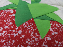 Load image into Gallery viewer, Strawberry, Foundation Paper Piecing Pattern (FPP Pattern), Quilt Block, 3 sizes FPP Patterns- Full Bobbin Designs foundation paper piecing patterns quilt block patterns sewing patterns