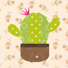 Load image into Gallery viewer, Succulents, Set of 4, Foundation Paper Piecing Pattern (FPP Pattern), Quilt Block, Each Pattern in 3 sizes FPP Patterns- Full Bobbin Designs foundation paper piecing patterns quilt block patterns sewing patterns