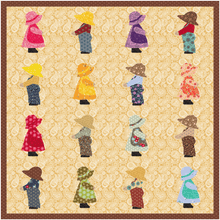 Load image into Gallery viewer, Sue Bonnet Sue, Foundation Paper Piecing, FPP Pattern, 3 sizes FPP Patterns- Full Bobbin Designs foundation paper piecing patterns quilt block patterns sewing patterns