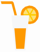 Load image into Gallery viewer, Summer Drinks, Foundation Paper Piecing Pattern (FPP Pattern), Quilt Block, 3 sizes FPP Patterns- Full Bobbin Designs foundation paper piecing patterns quilt block patterns sewing patterns