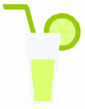 Load image into Gallery viewer, Summer Drinks, Foundation Paper Piecing Pattern (FPP Pattern), Quilt Block, 3 sizes FPP Patterns- Full Bobbin Designs foundation paper piecing patterns quilt block patterns sewing patterns