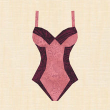 Load image into Gallery viewer, Teddy, Foundation Paper Piecing, FPP Pattern, 3 sizes FPP Patterns- Full Bobbin Designs foundation paper piecing patterns quilt block patterns sewing patterns