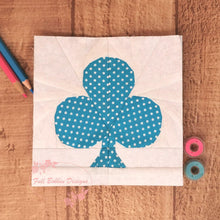 Load image into Gallery viewer, The Gambler, Playing Cards, Foundation Paper Piecing Pattern (FPP), Quilt Block, 5 sizes FPP Patterns- Full Bobbin Designs foundation paper piecing patterns quilt block patterns sewing patterns