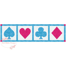 Load image into Gallery viewer, The Gambler, Playing Cards, Foundation Paper Piecing Pattern (FPP), Quilt Block, 5 sizes FPP Patterns- Full Bobbin Designs foundation paper piecing patterns quilt block patterns sewing patterns
