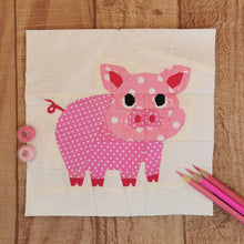 Load image into Gallery viewer, This Little Piggy, Foundation Paper Piecing Pattern (FPP), Quilt Block, 4 sizes FPP Patterns- Full Bobbin Designs foundation paper piecing patterns quilt block patterns sewing patterns