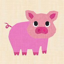 Load image into Gallery viewer, This Little Piggy, Foundation Paper Piecing Pattern (FPP), Quilt Block, 4 sizes FPP Patterns- Full Bobbin Designs foundation paper piecing patterns quilt block patterns sewing patterns