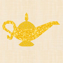 Load image into Gallery viewer, Three Wishes, Genie Lamp, Foundation Paper Piecing Pattern (FPP Pattern), Quilt Block, 4 sizes FPP Patterns- Full Bobbin Designs foundation paper piecing patterns quilt block patterns sewing patterns
