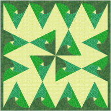 Load image into Gallery viewer, Triangle Lens, Foundation Paper Piecing, FPP Pattern, 3 sizes FPP Patterns- Full Bobbin Designs foundation paper piecing patterns quilt block patterns sewing patterns