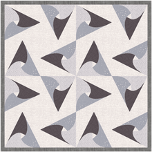 Load image into Gallery viewer, Triangle Lens, Foundation Paper Piecing, FPP Pattern, 3 sizes FPP Patterns- Full Bobbin Designs foundation paper piecing patterns quilt block patterns sewing patterns