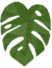 Load image into Gallery viewer, Tropical Leaf, Cheese Plant, Foundation Paper Piecing Pattern (FPP Pattern), Quilt Block, 3 sizes FPP Patterns- Full Bobbin Designs foundation paper piecing patterns quilt block patterns sewing patterns