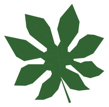 Load image into Gallery viewer, Tropical Leaf, Japanese Paper Plant, Foundation Paper Piecing Pattern (FPP Pattern), Quilt Block, 3 sizes FPP Patterns- Full Bobbin Designs foundation paper piecing patterns quilt block patterns sewing patterns