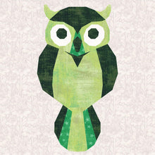 Load image into Gallery viewer, Twit Twoo,Owl, Foundation Paper Piecing Pattern (FPP Pattern), Quilt Block, 3 sizes FPP Patterns- Full Bobbin Designs foundation paper piecing patterns quilt block patterns sewing patterns