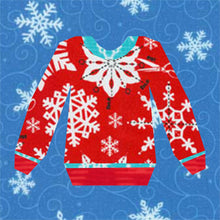 Load image into Gallery viewer, Ugly Sweater, Foundation Paper Piecing Pattern (FPP Pattern), Quilt Block, 3 sizes FPP Patterns- Full Bobbin Designs foundation paper piecing patterns quilt block patterns sewing patterns