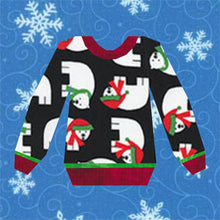 Load image into Gallery viewer, Ugly Sweater, Foundation Paper Piecing Pattern (FPP Pattern), Quilt Block, 3 sizes FPP Patterns- Full Bobbin Designs foundation paper piecing patterns quilt block patterns sewing patterns