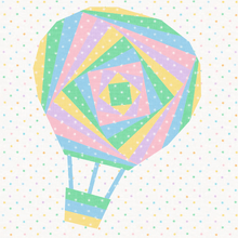 Load image into Gallery viewer, Up, Up & Away, Hot Air Balloon, Foundation Paper Piecing, FPP Pattern, 3 sizes FPP Patterns- Full Bobbin Designs foundation paper piecing patterns quilt block patterns sewing patterns