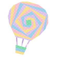 Load image into Gallery viewer, Up, Up & Away, Hot Air Balloon, Foundation Paper Piecing, FPP Pattern, 3 sizes FPP Patterns- Full Bobbin Designs foundation paper piecing patterns quilt block patterns sewing patterns