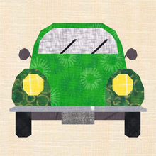 Load image into Gallery viewer, VW Love Bug Foundation Paper Piecing Pattern (FPP Pattern), Quilt Block, 3 sizes FPP Patterns- Full Bobbin Designs foundation paper piecing patterns quilt block patterns sewing patterns