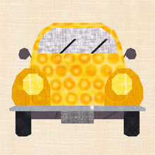 Load image into Gallery viewer, VW Love Bug Foundation Paper Piecing Pattern (FPP Pattern), Quilt Block, 3 sizes FPP Patterns- Full Bobbin Designs foundation paper piecing patterns quilt block patterns sewing patterns