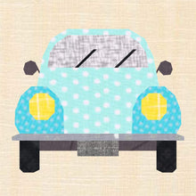 Load image into Gallery viewer, VW Love Bug Foundation Paper Piecing Pattern (FPP Pattern), Quilt Block, 3 sizes FPP Patterns- Full Bobbin Designs foundation paper piecing patterns quilt block patterns sewing patterns