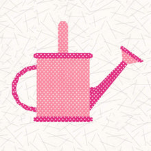 Load image into Gallery viewer, Watering Can, Foundation Paper Piecing Pattern (FPP Pattern), Quilt Block, 3 sizes FPP Patterns- Full Bobbin Designs foundation paper piecing patterns quilt block patterns sewing patterns
