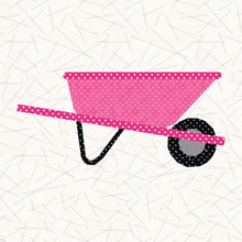 Load image into Gallery viewer, Wheelbarrow, Foundation Paper Piecing Pattern (FPP Pattern), Quilt Block, 3 sizes FPP Patterns- Full Bobbin Designs foundation paper piecing patterns quilt block patterns sewing patterns