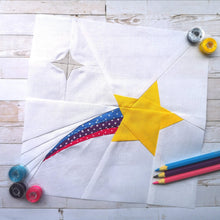 Load image into Gallery viewer, Wish Upon A Star, Foundation Paper Piecing Pattern (FPP Pattern), Quilt Block, 3 sizes FPP Patterns- Full Bobbin Designs foundation paper piecing patterns quilt block patterns sewing patterns
