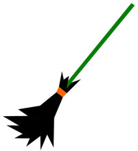 Load image into Gallery viewer, Witches Broomstick, Halloween, Foundation Paper Piecing Pattern (FPP Pattern), Quilt Block, 3 sizes FPP Patterns- Full Bobbin Designs foundation paper piecing patterns quilt block patterns sewing patterns