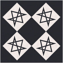 Load image into Gallery viewer, Wonky Star, Foundation Paper Piecing Pattern (FPP Pattern), Quilt Block, 6 sizes FPP Patterns- Full Bobbin Designs foundation paper piecing patterns quilt block patterns sewing patterns