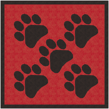 Load image into Gallery viewer, Woof, Paw Print, Foundation Paper Piecing Pattern (FPP Pattern), Quilt Block, 6 sizes FPP Patterns- Full Bobbin Designs foundation paper piecing patterns quilt block patterns sewing patterns