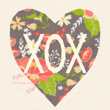 Load image into Gallery viewer, XOX Love Heart, Foundation Paper Piecing Pattern (FPP), Quilt Block, 4 sizes FPP Patterns- Full Bobbin Designs foundation paper piecing patterns quilt block patterns sewing patterns