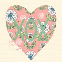 Load image into Gallery viewer, XOX Love Heart, Foundation Paper Piecing Pattern (FPP), Quilt Block, 4 sizes FPP Patterns- Full Bobbin Designs foundation paper piecing patterns quilt block patterns sewing patterns