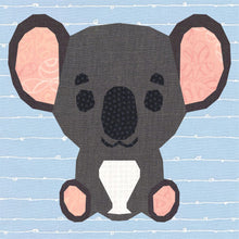 Load image into Gallery viewer, Koala Kuddles, Foundation Paper Piecing Pattern (FPP Pattern), Quilt Block, 4 sizes
