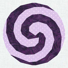Load image into Gallery viewer, Whirligig, Foundation Paper Piecing Pattern (FPP Pattern), Quilt Block, 4 sizes
