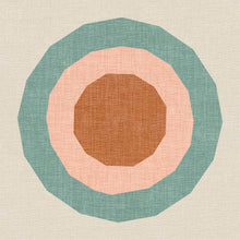 Load image into Gallery viewer, Going in Circles, Foundation Paper Piecing Pattern (FPP Pattern), Quilt Block, 2 Patterns in 4 sizes
