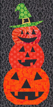 Load image into Gallery viewer, Pumpkin Stack, Halloween, Foundation Paper Piecing Pattern (FPP Pattern), Quilt Block,  2 sizes
