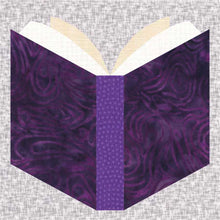 Load image into Gallery viewer, An Open Book, Foundation Paper Piecing Pattern (FPP Pattern), Quilt Block, 4 sizes
