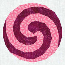 Load image into Gallery viewer, Whirligig, Foundation Paper Piecing Pattern (FPP Pattern), Quilt Block, 4 sizes
