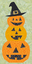 Load image into Gallery viewer, Pumpkin Stack, Halloween, Foundation Paper Piecing Pattern (FPP Pattern), Quilt Block,  2 sizes
