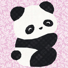 Load image into Gallery viewer, Panda Bear, Foundation Paper Piecing Pattern (FPP Pattern), Quilt Block, 5 sizes
